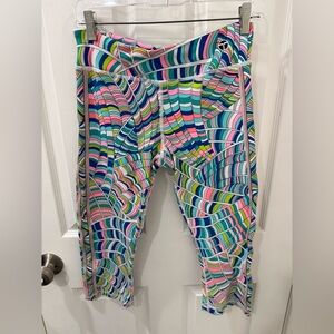 Trina Turk Colorful Wave Pattern Leggings